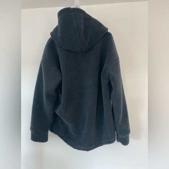 Fabletics Sherpa Jacket Womens medium teddy lotta fleece hooded coat - Picture 9 of 9